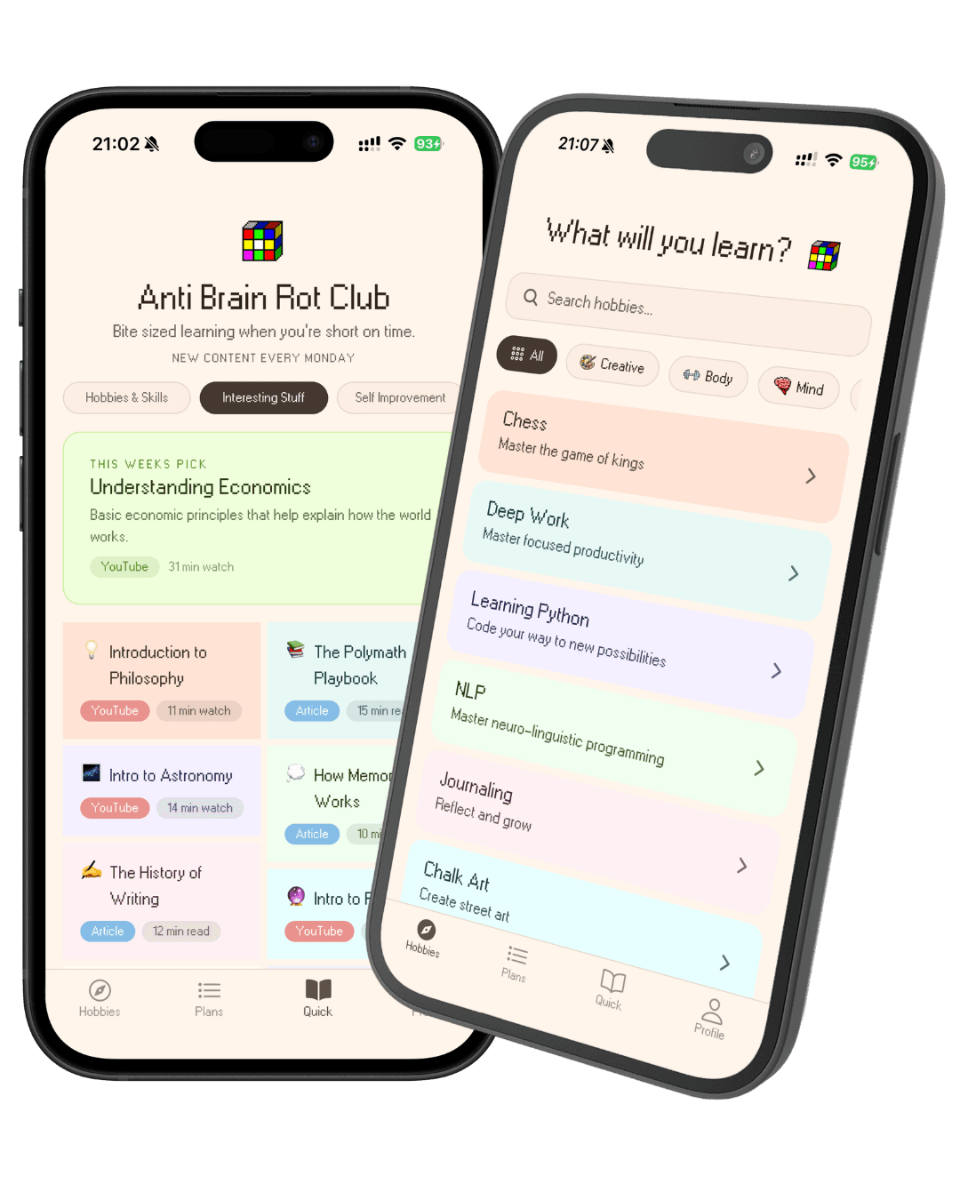 Polymath App Screenshots